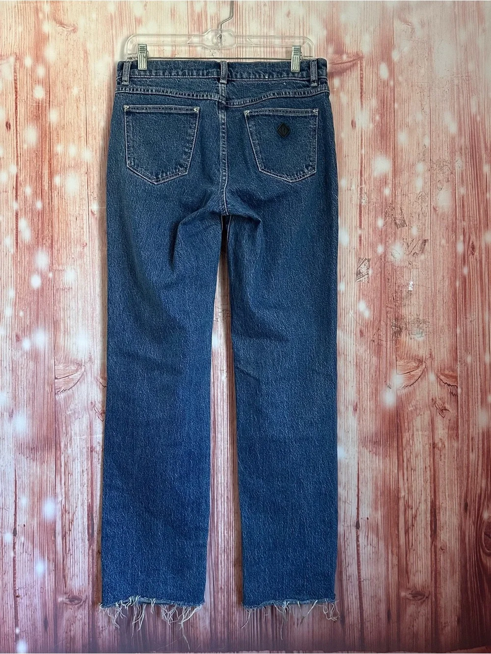 Abrand Blue 99 Low Straight Low Rise Straight Leg Jeans Size 28